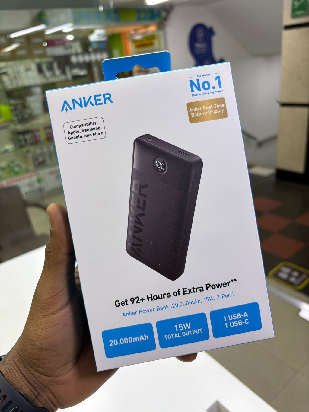 Anker power bank 20.000mAh