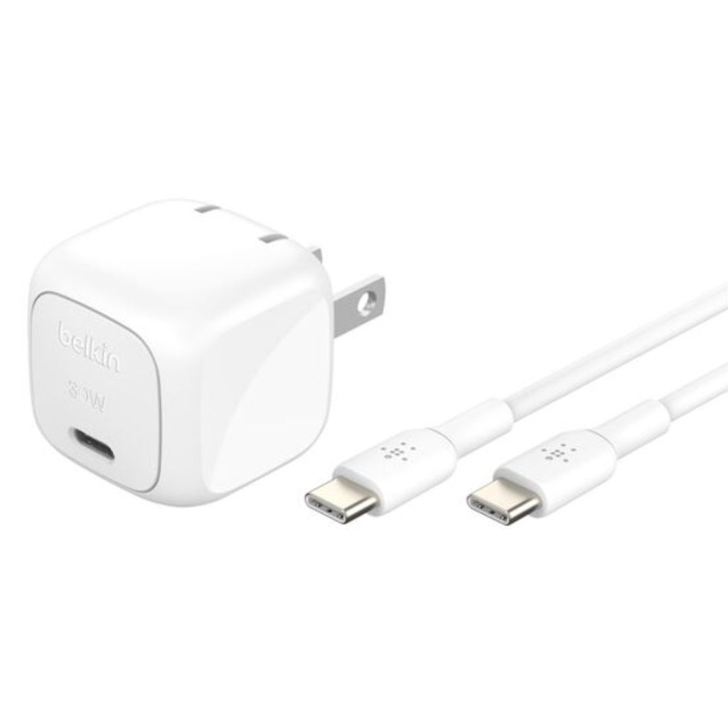 Cagador de Pared 30W USB-C+Cable USB-C-USB-C Belkin