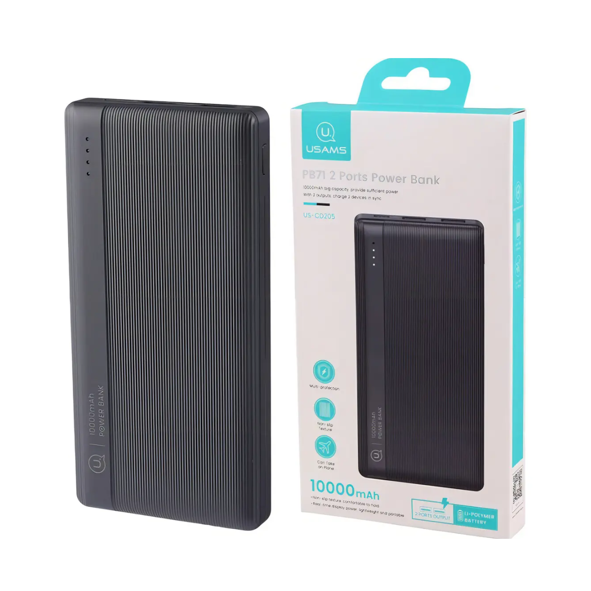 Powerbank Doble Puerto Usams 10.000mAh